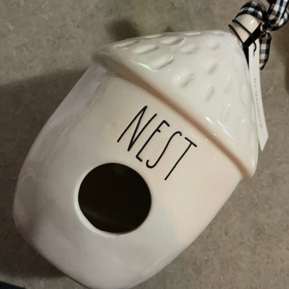 🤍🖤 Rae Dunn Nest birdhouse 🖤🤍